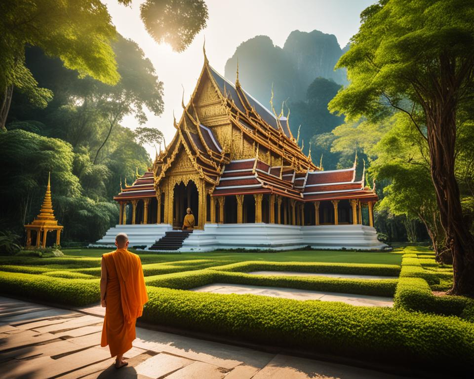 monk temple experience thailand