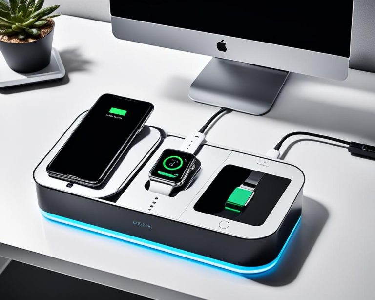 phone and watch charging station