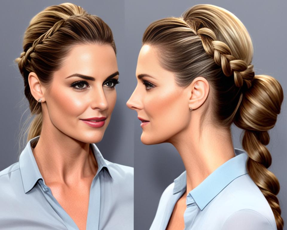 simple braid ponytail